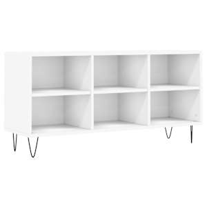 vidaXL telerikapp, valge, 103,5 x 30 x 50 cm, tehispuit