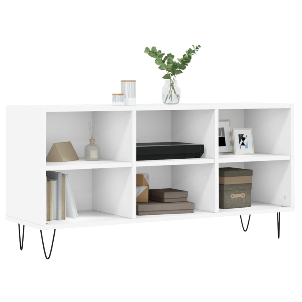 vidaXL Tv-meubel 103,5x30x50 cm bewerkt hout wit