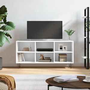 TV skříňka bílá 103,5 x 30 x 50 cm kompozitní dřevo - obrázek 1