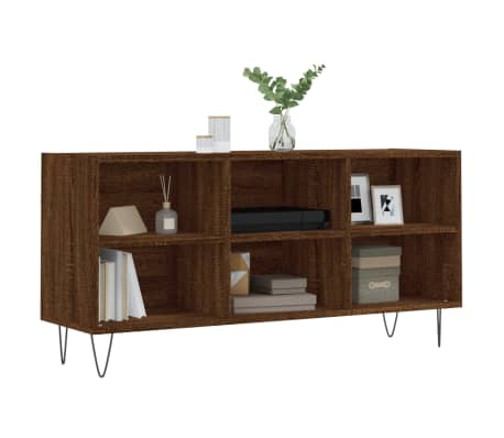 vidaXL Έπιπλο Τηλεόρασης Καφέ Δρυς 103,5 x 30 x 50 εκ. Επεξεργ. Ξύλο