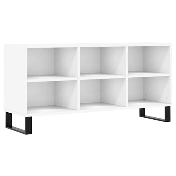 vidaXL telerikapp, valge, 103,5 x 30 x 50 cm, tehispuit