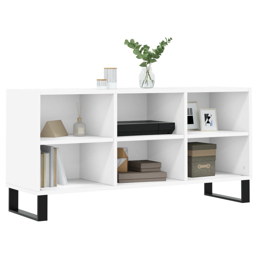 vidaXL TV-Schrank Weiß 103,5x30x50 cm Holzwerkstoff