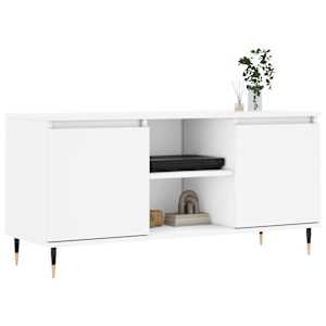 TV skříňka bílá 104 x 35 x 50 cm kompozitní dřevo - obrázek 3
