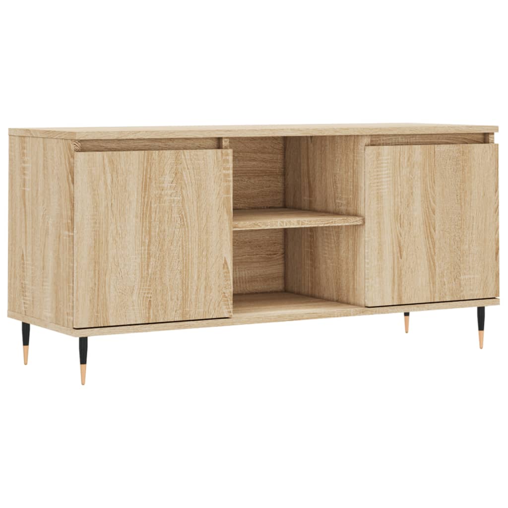 vidaXL TV skrinka dub sonoma 104x35x50 cm kompozitné drevo