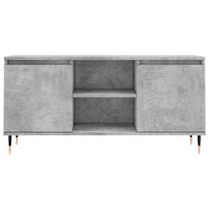 TV skříňka betonově šedá 104 x 35 x 50 cm kompozitní dřevo - obrázek 5