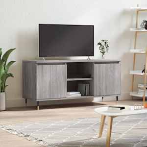 TV skříňka šedá sonoma 104 x 35 x 50 cm kompozitní dřevo - obrázek 1