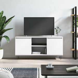 TV skříňka bílá 104 x 35 x 50 cm kompozitní dřevo - obrázek 1
