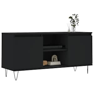 vidaXL TV Cabinet Black 104x35x50 cm Engineered Wood