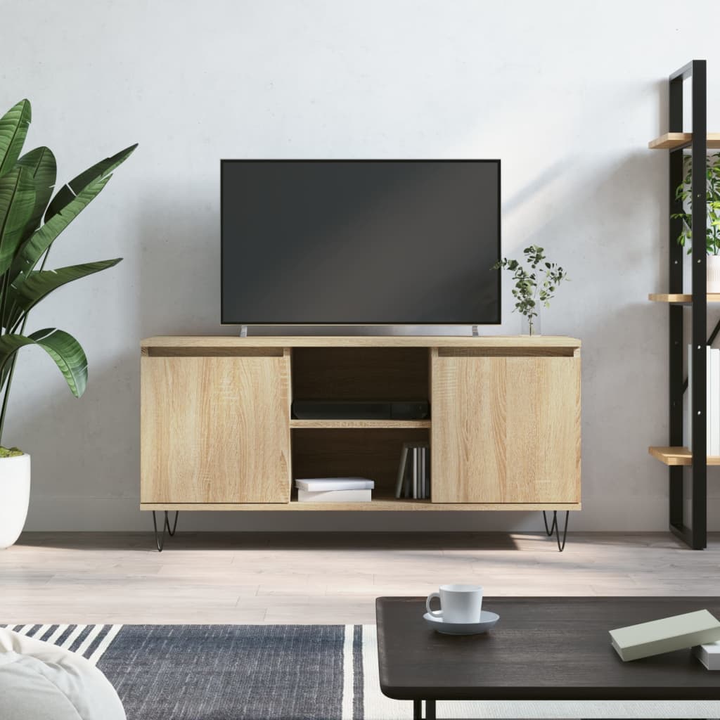 TV-Schrank Sonoma-Eiche 104x35x50 cm Holzwerkstoff-1