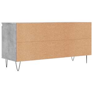 TV skříňka betonově šedá 104 x 35 x 50 cm kompozitní dřevo - obrázek 8