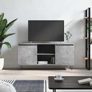 TV skříňka betonově šedá 104 x 35 x 50 cm kompozitní dřevo - obrázek 1