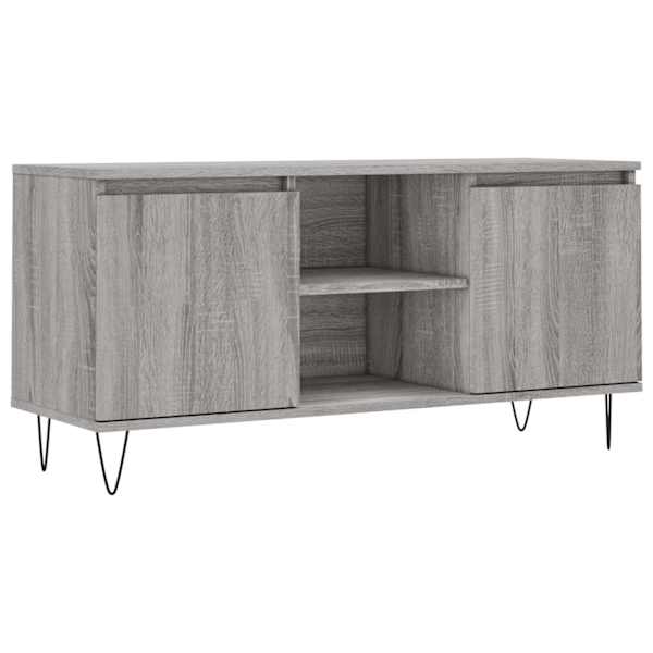 vidaXL telerikapp, hall Sonoma tamm, 104 x 35 x 50 cm, tehispuit