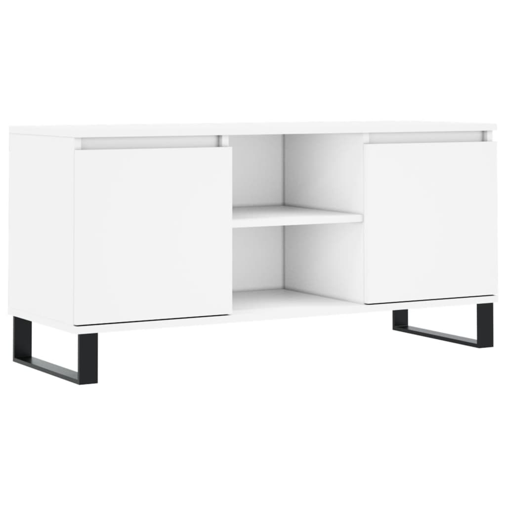 E-shop vidaXL TV skrinka biela 104x35x50 cm kompozitné drevo