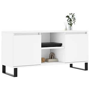 TV skříňka bílá 104 x 35 x 50 cm kompozitní dřevo - obrázek 3