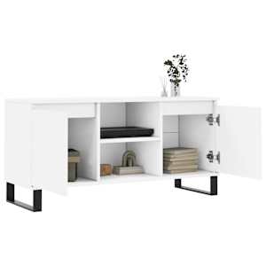 TV skříňka bílá 104 x 35 x 50 cm kompozitní dřevo - obrázek 4