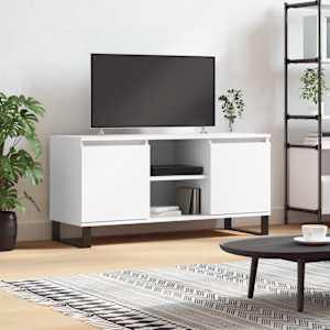 TV skříňka bílá 104 x 35 x 50 cm kompozitní dřevo - obrázek 1