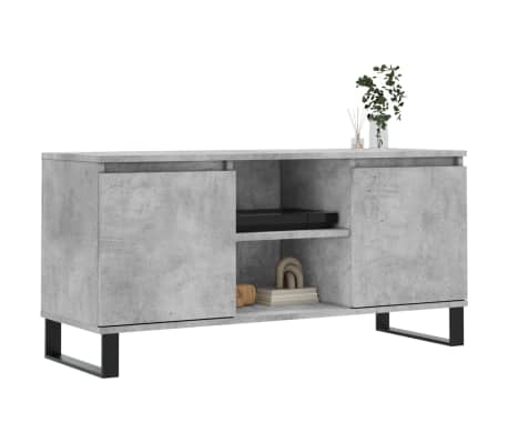 vidaXL TV-Schrank Betongrau 104x35x50 cm Holzwerkstoff