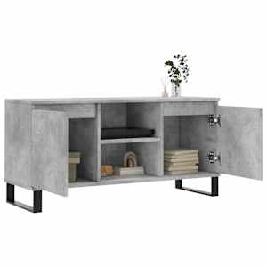 TV skříňka betonově šedá 104 x 35 x 50 cm kompozitní dřevo - obrázek 4