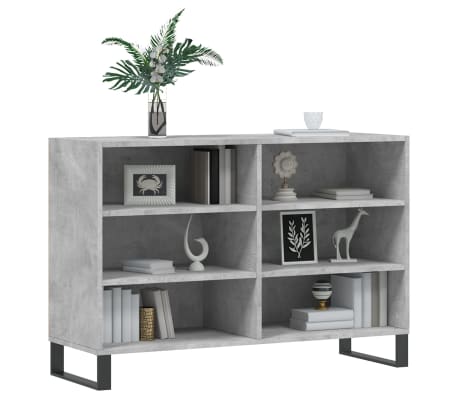 vidaXL Servantă, gri beton, 103,5x35x70 cm, lemn compozit