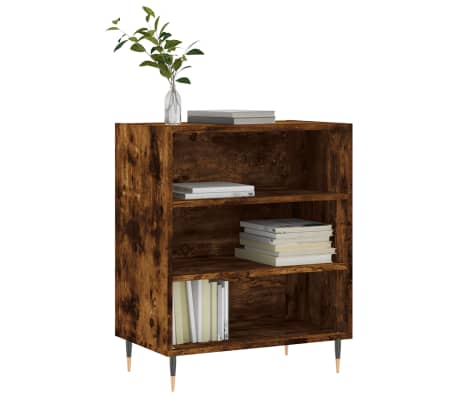 vidaXL Servantă, stejar fumuriu, 57x35x70 cm, lemn compozit