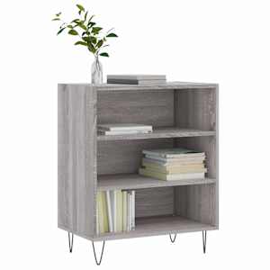 vidaXL Ραφιέρα Γκρι Sonoma 57 x 35 x 70 εκ. από Επεξεργασμένο Ξύλο