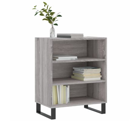 vidaXL Ραφιέρα Γκρι Sonoma 57 x 35 x 70 εκ. από Επεξεργασμένο Ξύλο