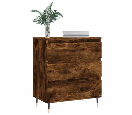 vidaXL Buffet Chêne fumé 60x35x70 cm Bois d'ingénierie