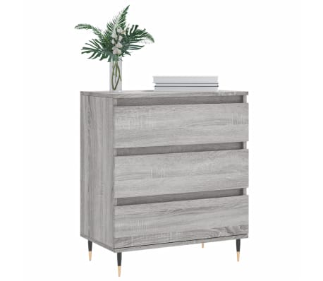 vidaXL Buffet Sonoma gris 60x35x70 cm Bois d'ingénierie