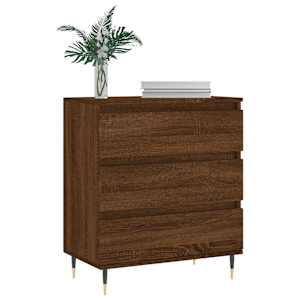 vidaXL Credenza Rovere Marrone 60x35x70 cm in Legno Multistrato
