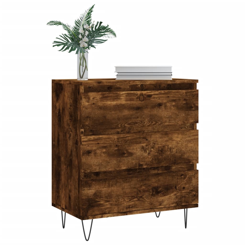 vidaXL Sideboard Räuchereiche 60x35x70 cm Holzwerkstoff