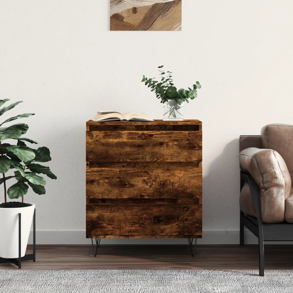 vidaXL Sideboard Räuchereiche 60x35x70 cm Holzwerkstoff