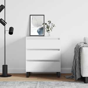 Komoda bela 60x35x70 cm inženirski les