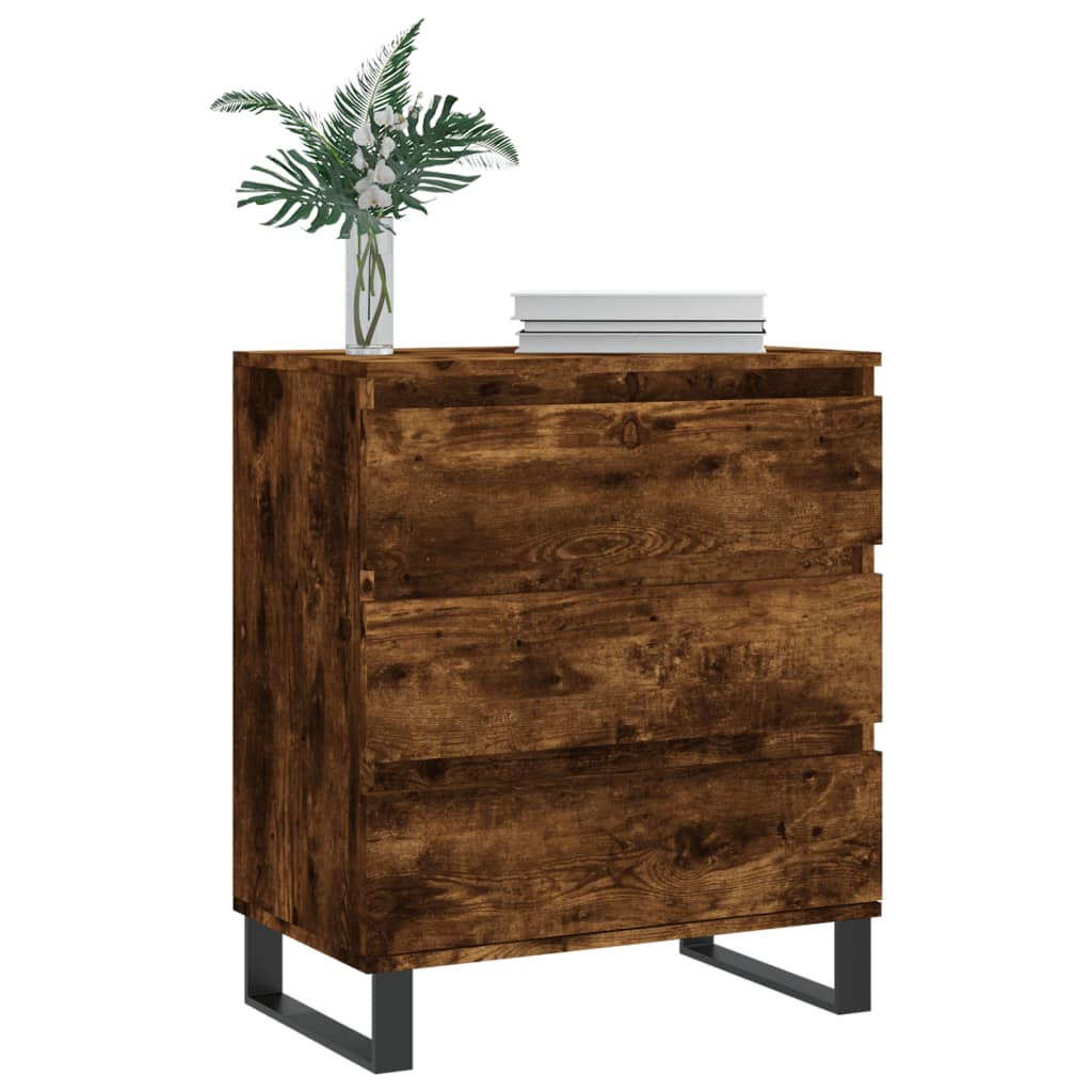 vidaXL Sideboard Räuchereiche 60x35x70 cm Holzwerkstoff