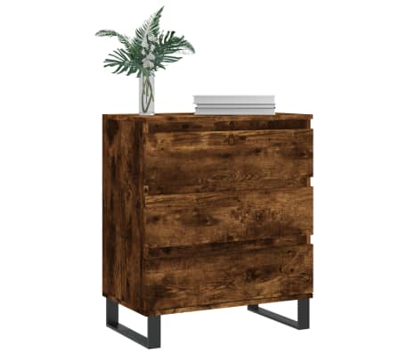 vidaXL Sideboard Räuchereiche 60x35x70 cm Holzwerkstoff