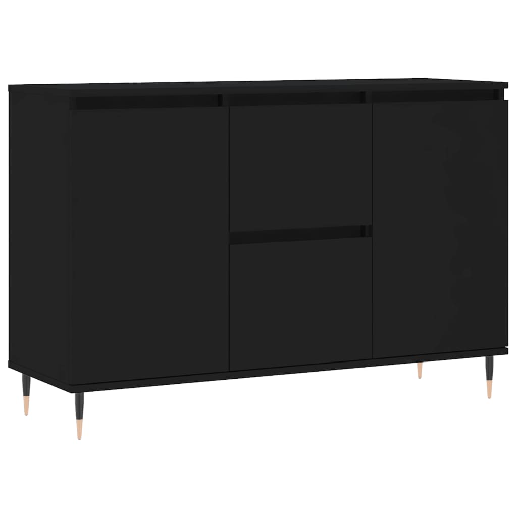 Thumbnail - vidaXL Sideboard Schwarz 104x35x70 cm Holzwerkstoff