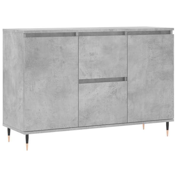 vidaXL puhvetkapp, betoonhall, 101,5 x 35 x 70 cm, tehispuit