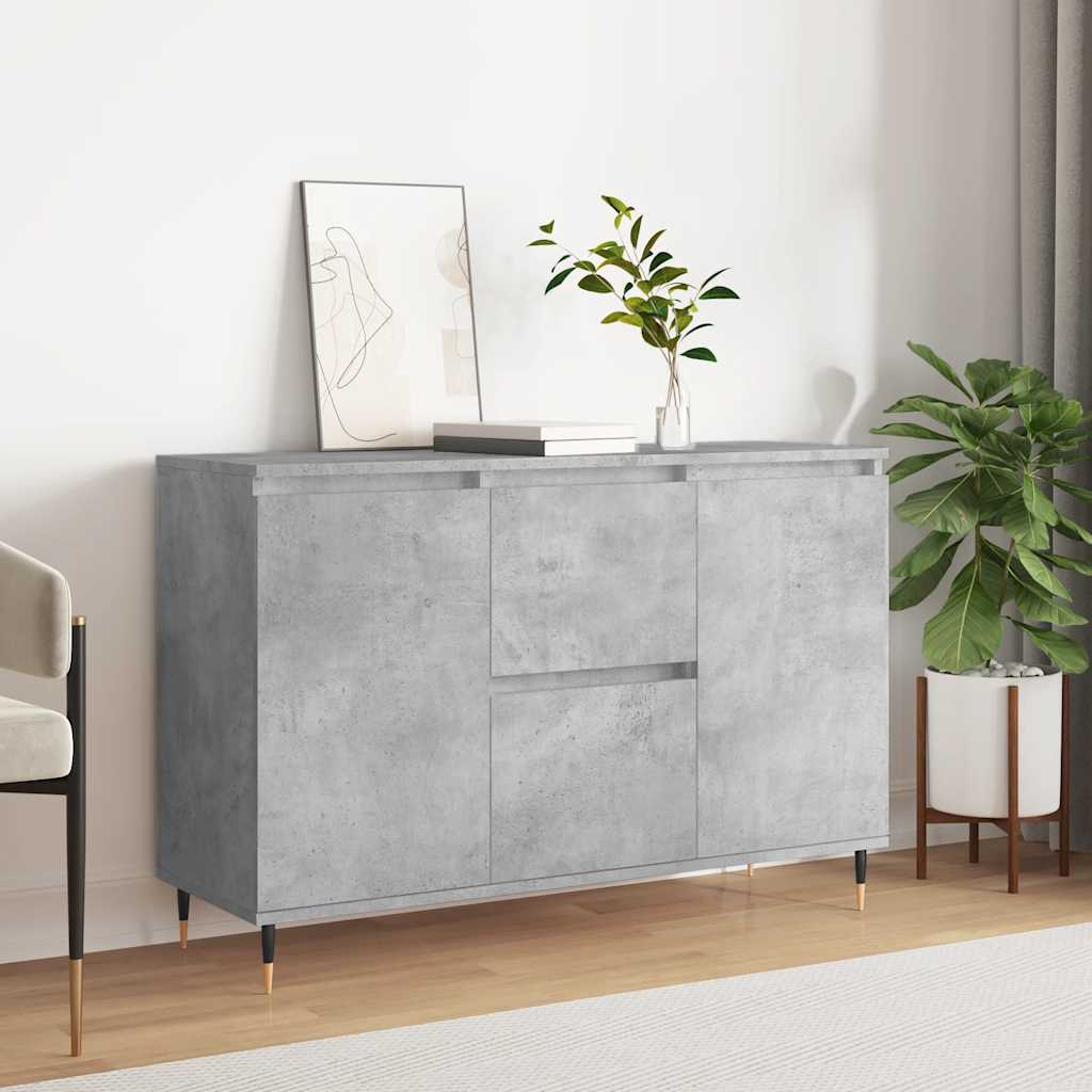 vidaXL Servantă, gri beton, 104x35x70 cm, lemn prelucrat