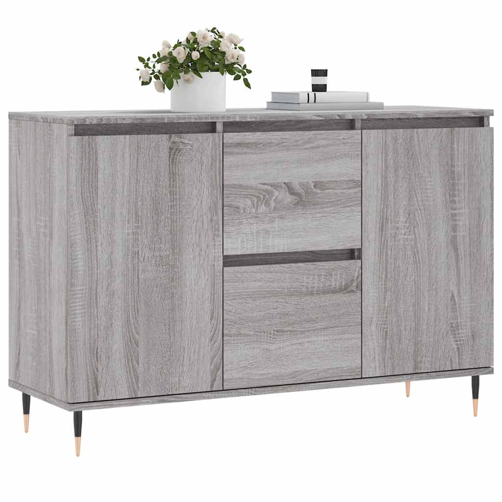Thumbnail - vidaXL Sideboard Grau Sonoma 101,5x35x70 cm Holzwerkstoff