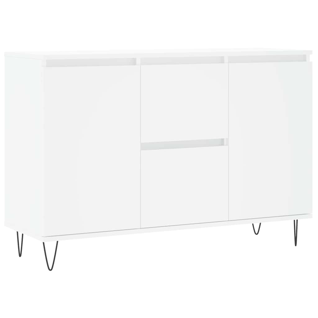 vidaXL Servantă, alb, 101,5x35x70 cm, lemn prelucrat