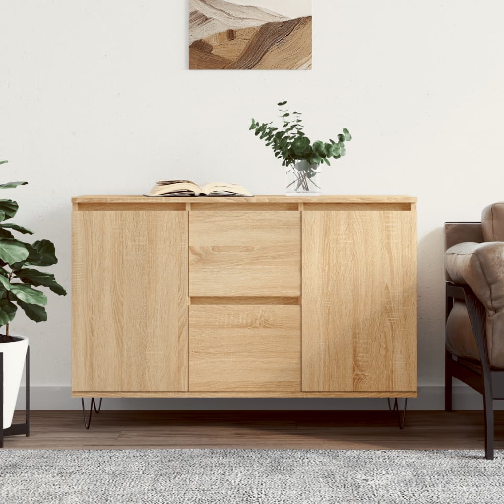 vidaXL Servantă, stejar sonoma, 104x35x70 cm, lemn prelucrat