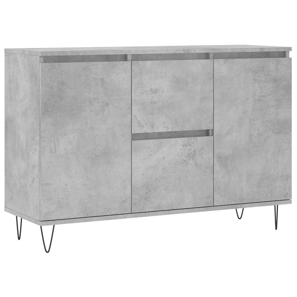 vidaXL Příborník betonově šedý 101,5 x 35 x 70 cm kompozitní dřevo