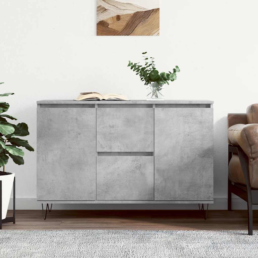 vidaXL Servantă, gri beton, 104x35x70 cm, lemn prelucrat