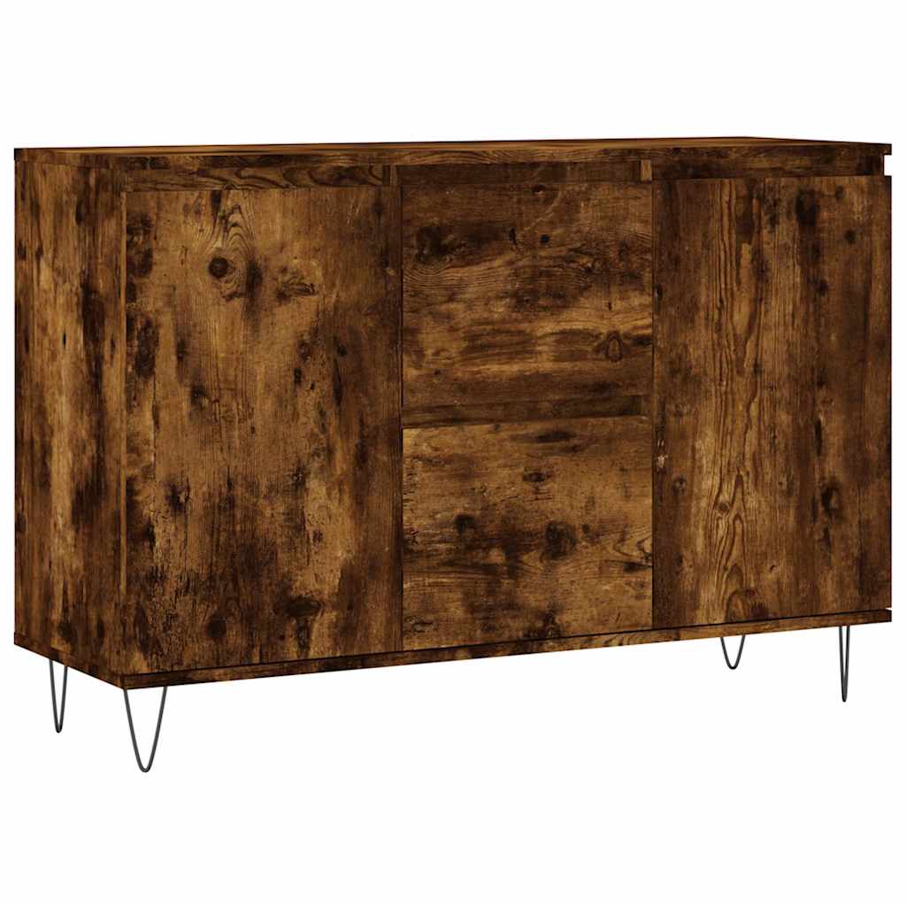 vidaXL Příborník kouřový dub 101,5 x 35 x 70 cm kompozitní dřevo