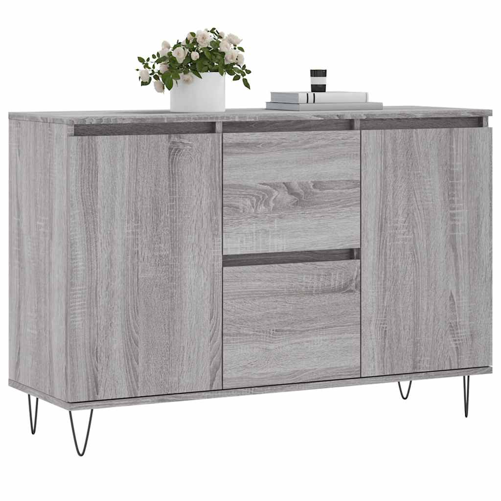 Thumbnail - vidaXL Sideboard Grau Sonoma 104x35x70 cm Holzwerkstoff