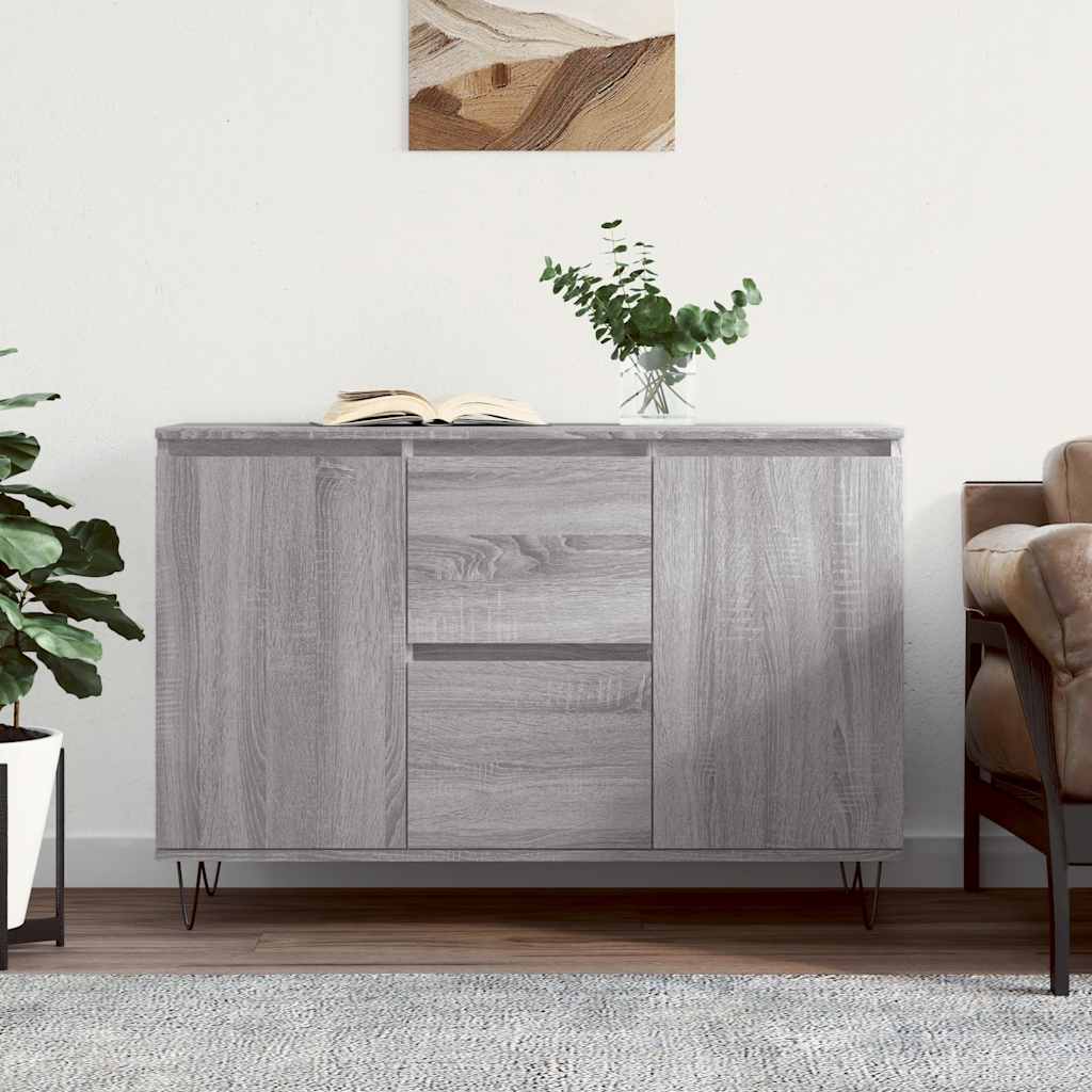 Thumbnail - vidaXL Sideboard Grau Sonoma 104x35x70 cm Holzwerkstoff