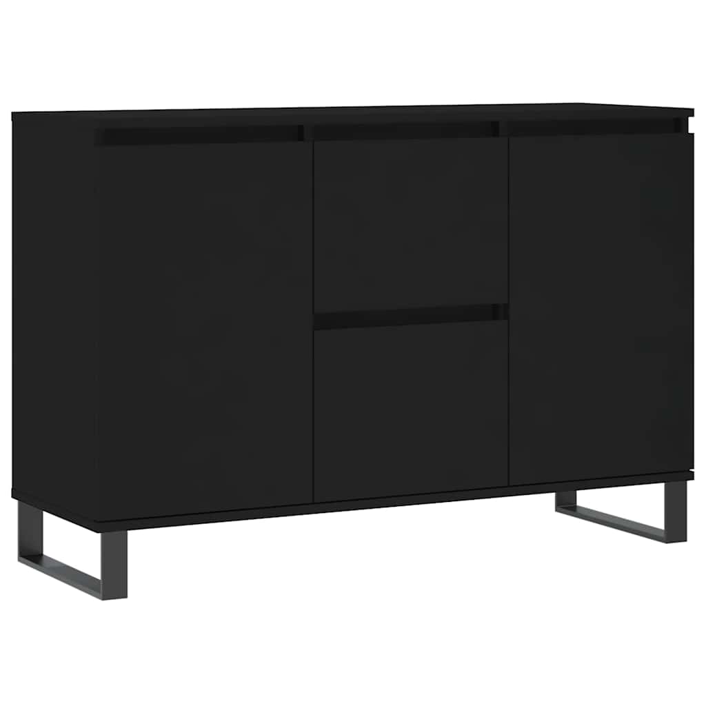 Thumbnail - vidaXL Sideboard Schwarz 104x35x70 cm Holzwerkstoff