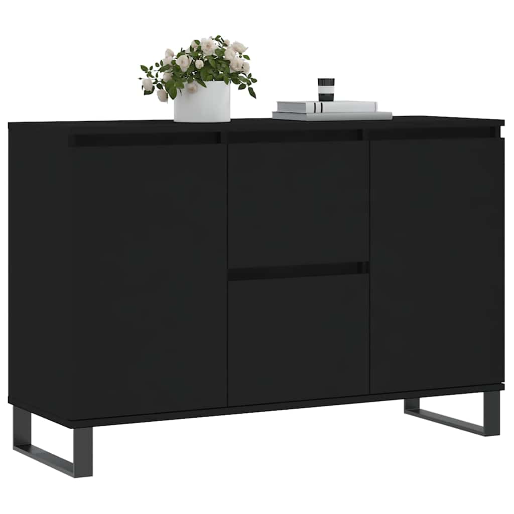 Thumbnail - vidaXL Sideboard Schwarz 104x35x70 cm Holzwerkstoff