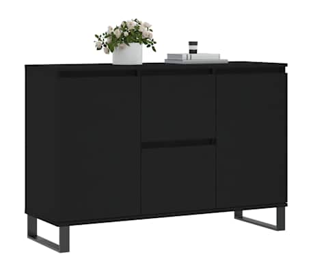 vidaXL Komoda crna 101,5x35x70 cm od konstruiranog drva