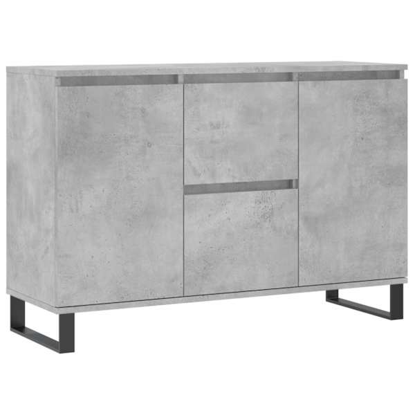 vidaXL puhvetkapp, betoonhall, 101,5 x 35 x 70 cm, tehispuit