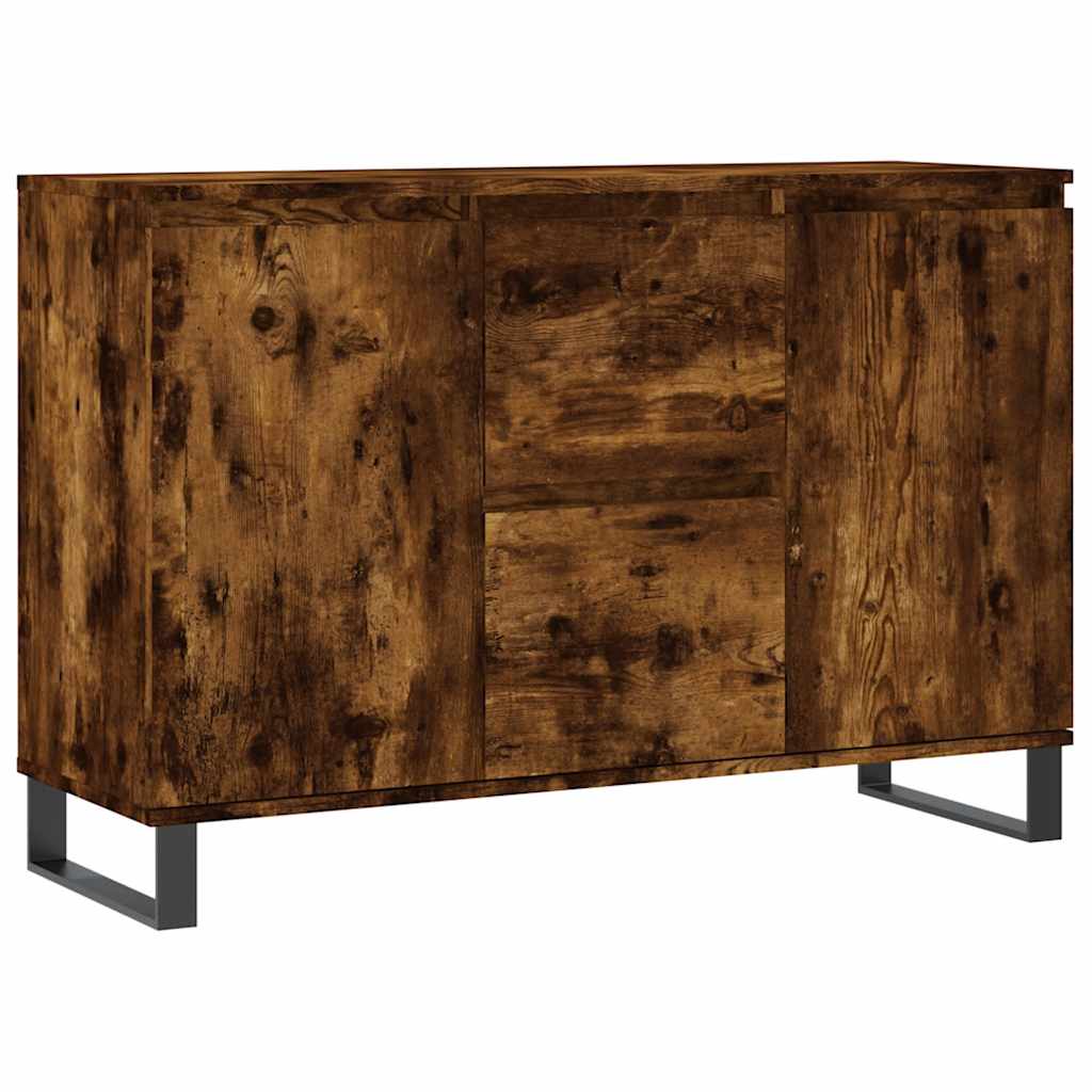 Thumbnail - vidaXL Sideboard Räuchereiche 101,5x35x70 cm Holzwerkstoff